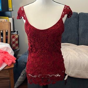 Newport News crochet top